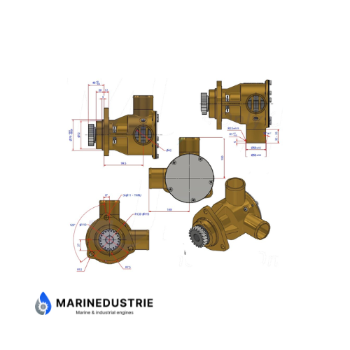 Doosan MD136, MK150, MK190, MK230, L136 - impellerpomp.
