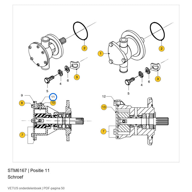 Schroef - Vetus - STM6167