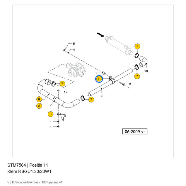 Klem RSGU1.30/20W1 - Vetus - STM7564