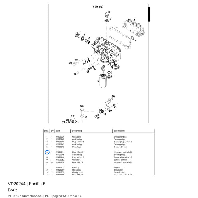 Bout - Vetus - VD20244
