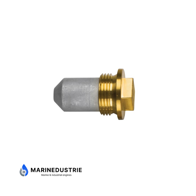 Volvo Penta potloodanode plug 1" Gasdraad zink - 823661
