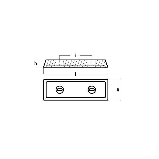 Volvo Penta IPS spiegelplaat anode voor actieve corrosiebescherming - 21174476