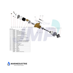 Impellerpomp Cummins. 6C series - 3912139 Koelwaterpomp