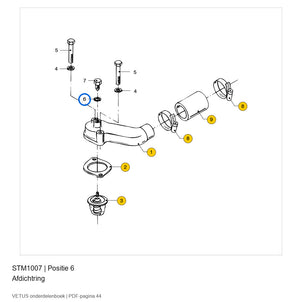 Afdichtring - Vetus - STM1007