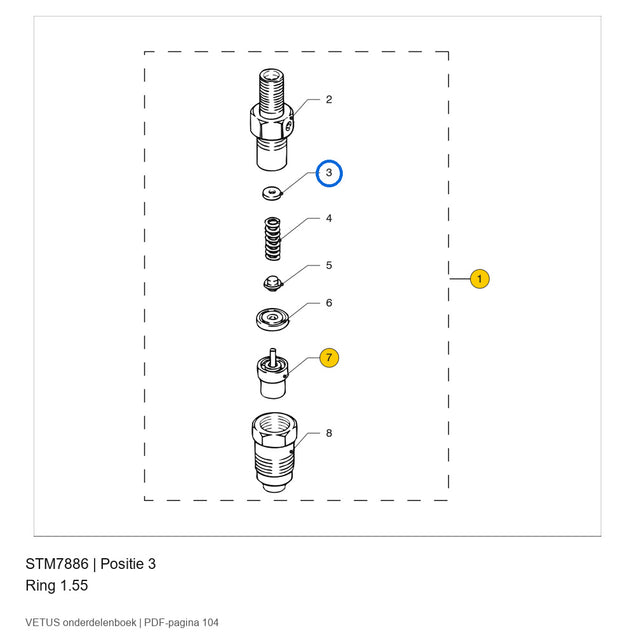 Ring 1.55 - Vetus - STM7886