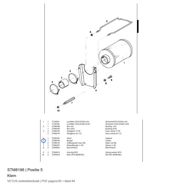 Klem - Vetus - STM8196