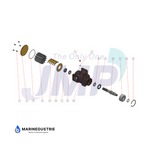 Scania D8 D9 DN9 DS9 Impellerpomp - 1785244 1119309