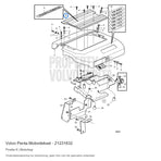 Volvo Penta motordeksel 21231632, positie 8 in de onderdelentekening
