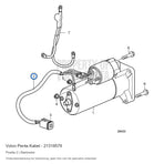 Volvo Penta kabel 21319579, positie 2 in de onderdelentekening