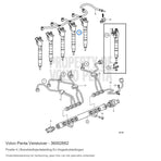 Volvo Penta verstuiver 36002662, positie 4 in de onderdelentekening