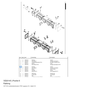 Pakking - Vetus - VD20145