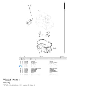 Pakking - Vetus - VD20205