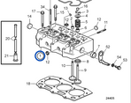 Culasse Volvo Penta D1-30F - 21191604