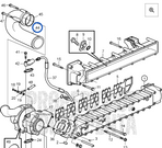 Coude d'admission Volvo Penta D4 D6 - 3582786 23435473